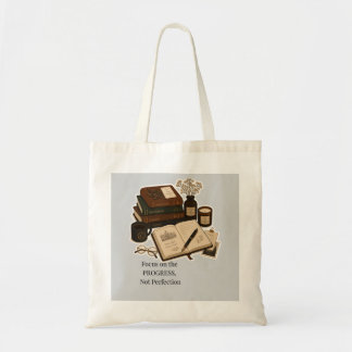 Bolso De Tela Planificador de estudios con estética de Dark Acad