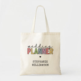 Bolso De Tela Planificador de eventos de planificador de boda pe