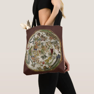 Bolso De Tela Planisferio Celeste Antiguo por Peter Apian