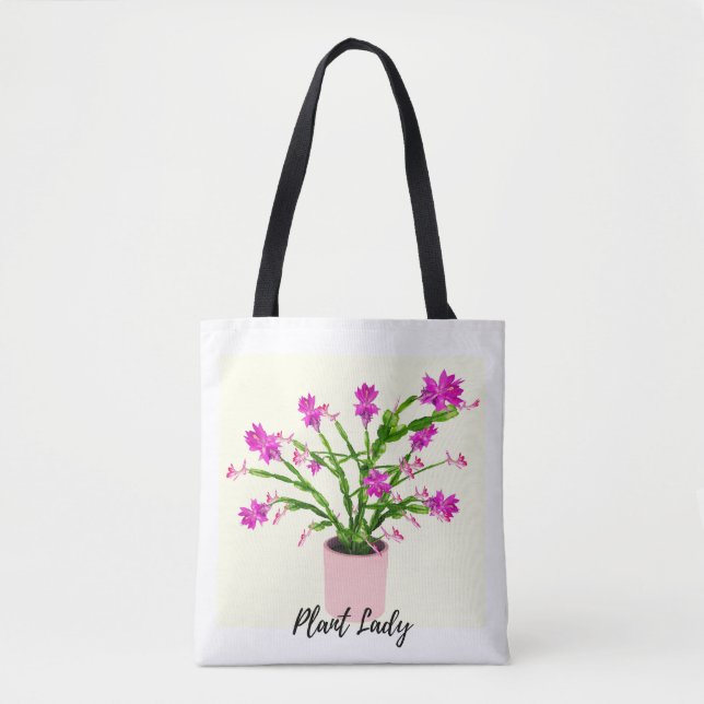 Bolso De Tela Plant Lady Cactus (Anverso)