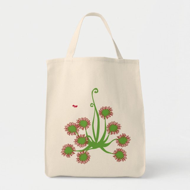 Bolso De Tela Planta carnívora Drosera (Frente)