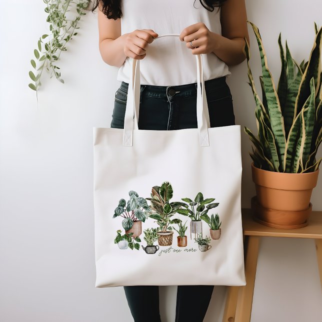 Bolso De Tela Planta Cute Lover Botánico Sólo Una Planta Más (Subido por el creador)