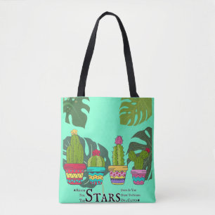 Bolso De Tela Planta de Cactus con presupuesto