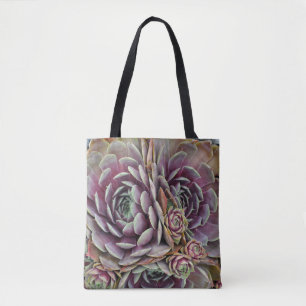 Bolso De Tela Planta de cactus de gallinas y pollitos