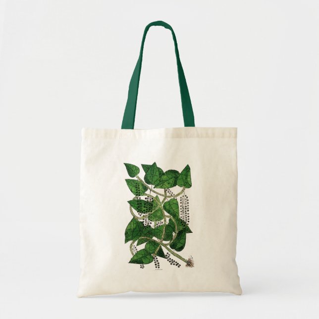 Bolso De Tela Planta de la pimienta negra, 1578 (Frente)