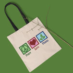 Bolso De Tela Planta de Nursery Peace Planes de Amor<br><div class="desc">Plantas de amor por la paz. Un lindo regalo de plátano para un amante de las plantas y la botánica. Guay presente para un horticultor o botánico.</div>