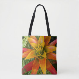 Bolso De Tela Planta Floral de Guzmania Bromeliad