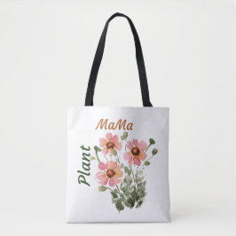 Bolso De Tela Planta floral rosa bonito Ma - Amor vegetal