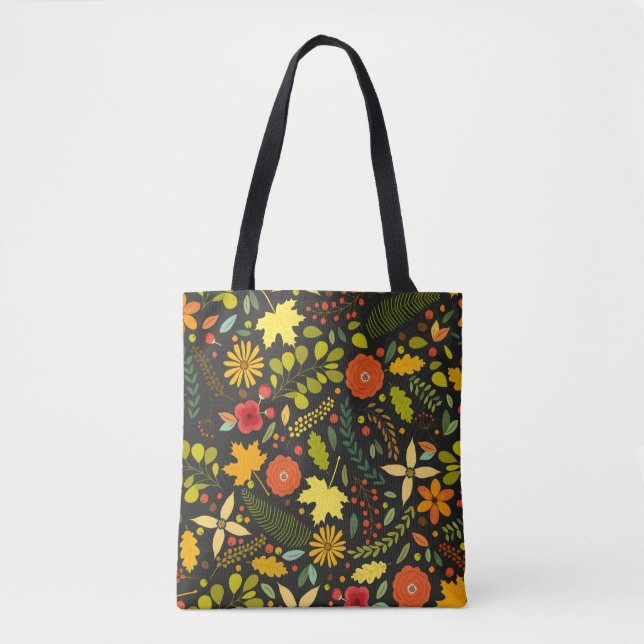 Bolso De Tela Planta natural de hojas (Anverso)