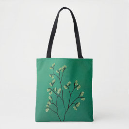 Bolso De Tela Planta verde Arte Botánico Minimalista