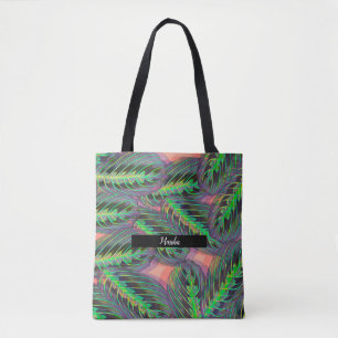 Bolso De Tela Plantas Calathea Follaje Patrón de Hoja