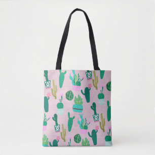 Bolso De Tela Plantas de Cactus Cactáceas del Suroeste Rústico R
