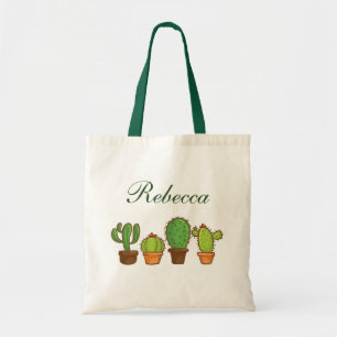 Bolso De Tela Plantas de cactus de vegetación personalizadas