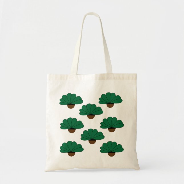 Bolso De Tela Plantas Locas Lady Green Pott Plants (Frente)