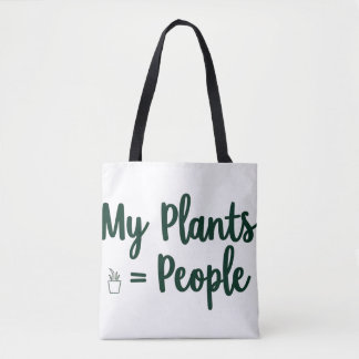 Bolso De Tela Plantas = Personas