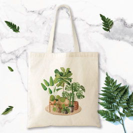 Bolso De Tela Plantas Tropicales Acuarela