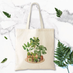 Bolso De Tela Plantas Tropicales Acuarela