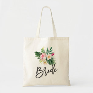 Bolso De Tela Plantas y flores tropicales regalo de boda de novi