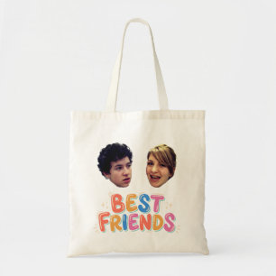 Bolso De Tela Plantilla de foto personalizada de mejores amigos 