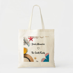 Bolso De Tela Plantilla de marco de playa de verano personalizad