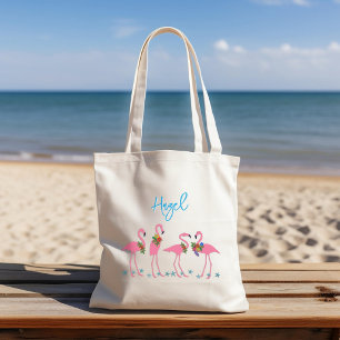 Bolso De Tela Plantilla de nombre de flamencos regalo de dama de