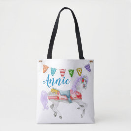 Bolso De Tela Plantilla de Personalizado de caballo de carrusel