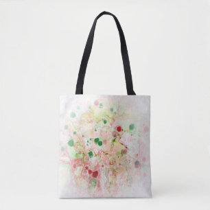 Bolso De Tela Plantilla Moderna de moda Resumen Rojo Rosa Amaril
