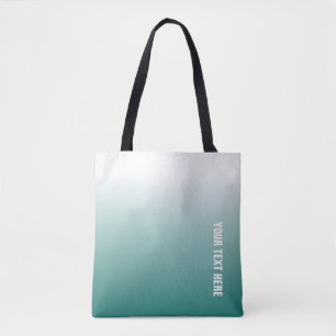 Bolso De Tela Plantilla personalizado Elegante Verde azulado Mod