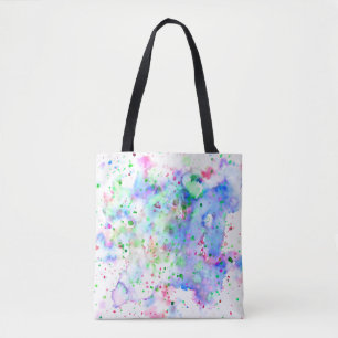 Bolso De Tela Plata de pintura con pintura de color azul verde m
