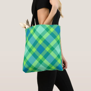 Bolso De Tela Platos modernos de mediados de siglo, verde jade y