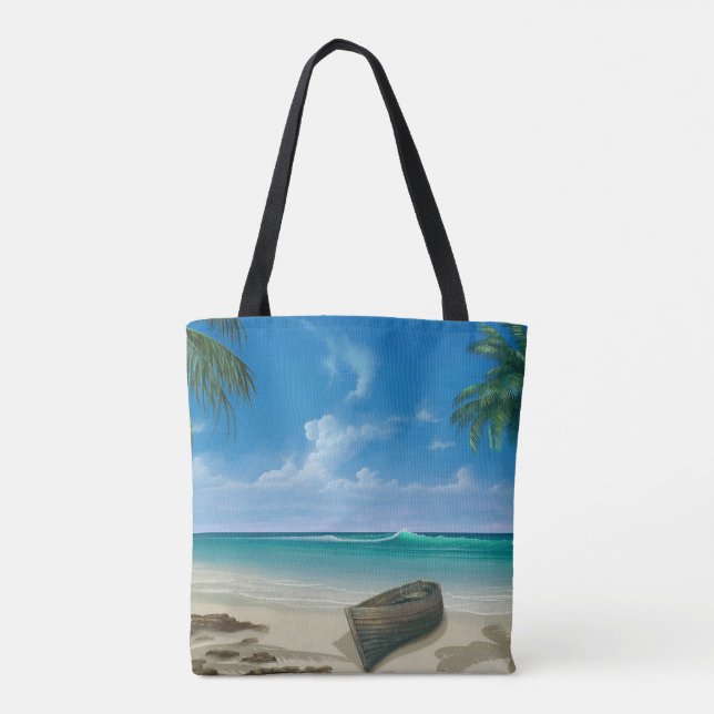 Bolso De Tela Playa (Reverso)