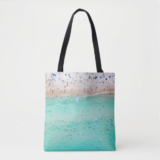 Bolso De Tela Playa aérea Bondi, Sydney, verano.