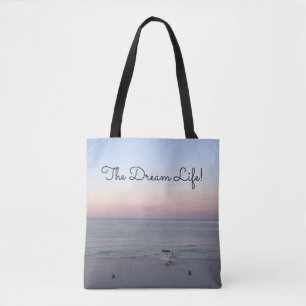 Bolso De Tela Playa Amanecer Oceánico
