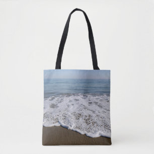 Bolso De Tela Playa/Arena/Ondas