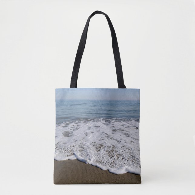 Bolso De Tela Playa/Arena/Ondas (Anverso)