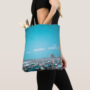 Bolso De Tela Playa costera de Nueva Jersey