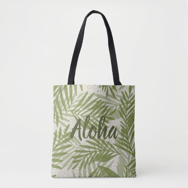 Bolso De Tela Playa de arena Papakolea Palms Beach Bag (Anverso)