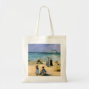 Bolso De Tela Playa de Boulogne por Edouard Manet, arte vintage
