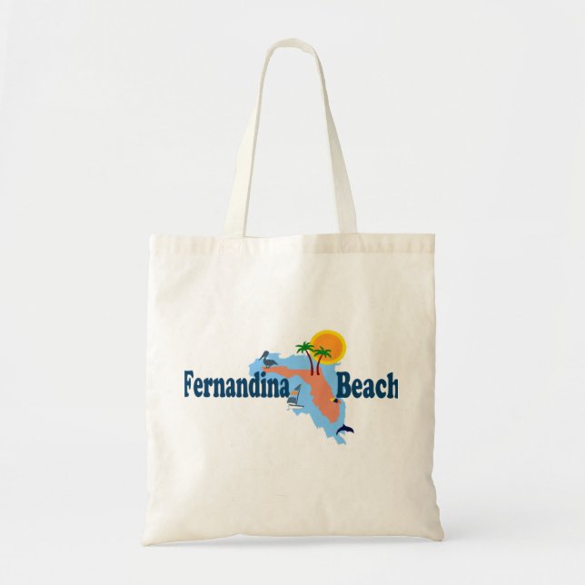 Bolso De Tela Playa de Fernandina (Frente)