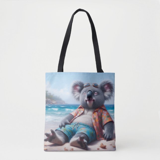 Bolso De Tela Playa de Koala (Anverso)