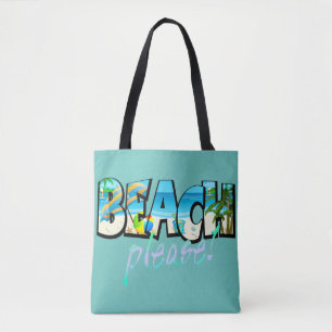 Bolso De Tela ¡Playa de los niños por favor!