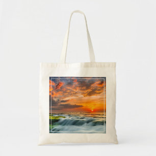 Bolso De Tela Playa de Manyar en la salida del sol