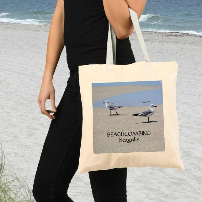 Bolso De Tela Playa de Personalizable de las gaviotas marinas (Subido por el creador)