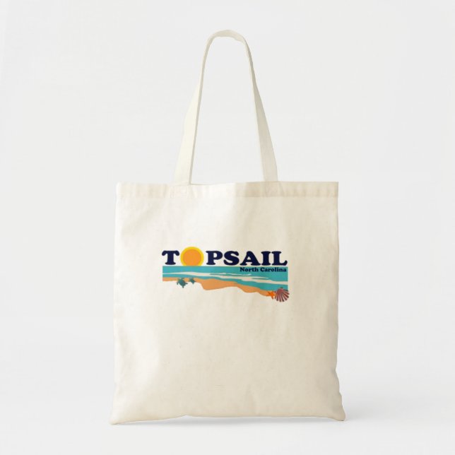 Bolso De Tela Playa de Topsail (Frente)
