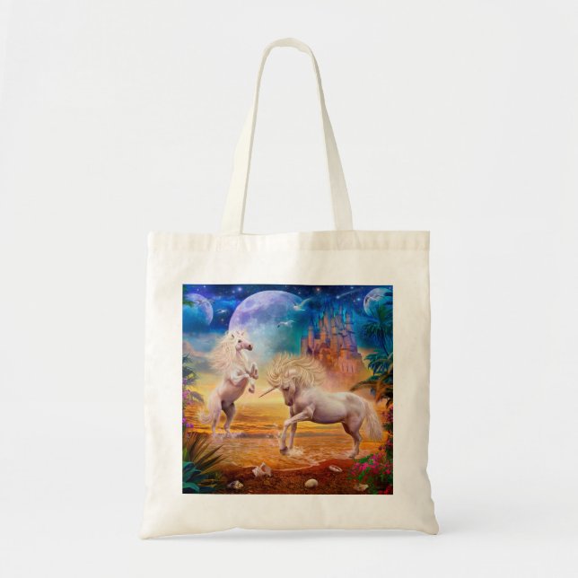 Bolso De Tela Playa de Unicorn (Frente)