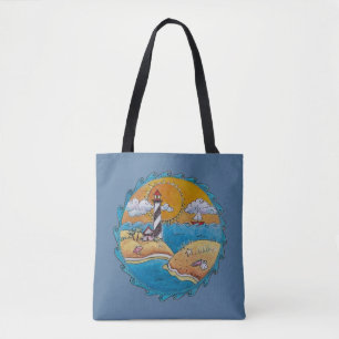 Bolso De Tela Playa de verano divertida costa soleada