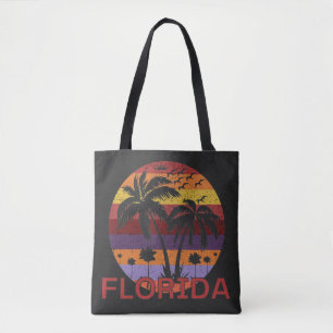 Bolso De Tela Playa de Verano Vintage Florida USA