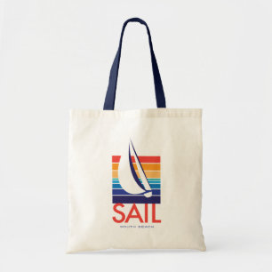 Bolso De Tela Playa del sur de Square_Sail del color del barco