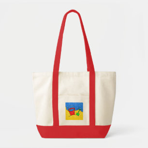 Bolso De Tela Playa manchada