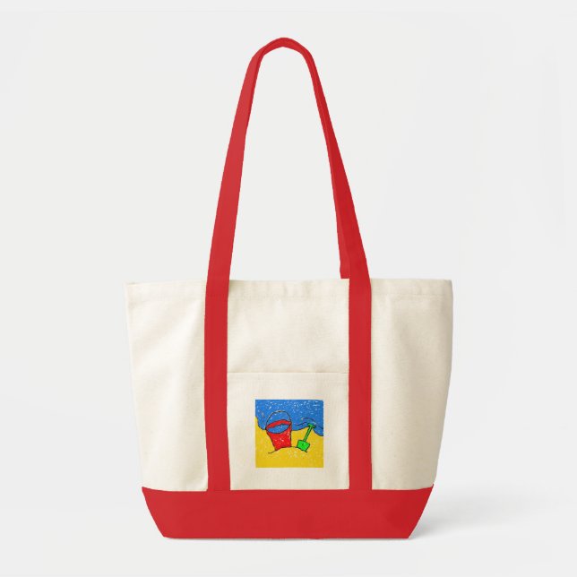 Bolso De Tela Playa manchada (Frente)